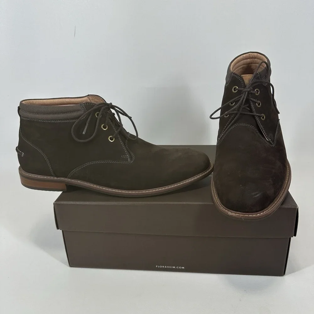 Florsheim Frisco chukka boot brown Nubuck men's size 10 D 15121
